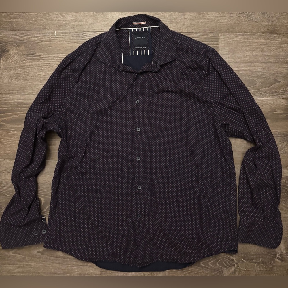 Men's Cactus Man by Ricky Singh Black Patterned Shirt